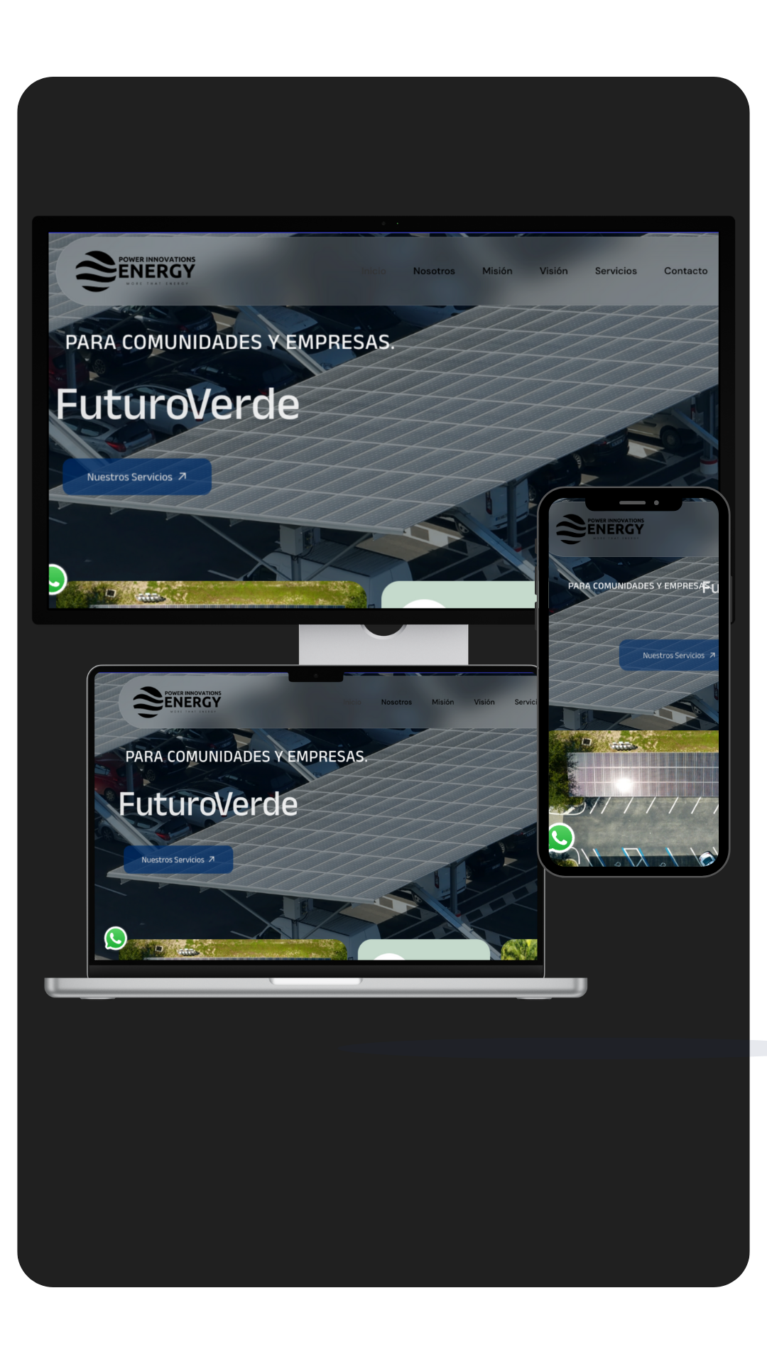 Powerinnovaenergy - Diseño web