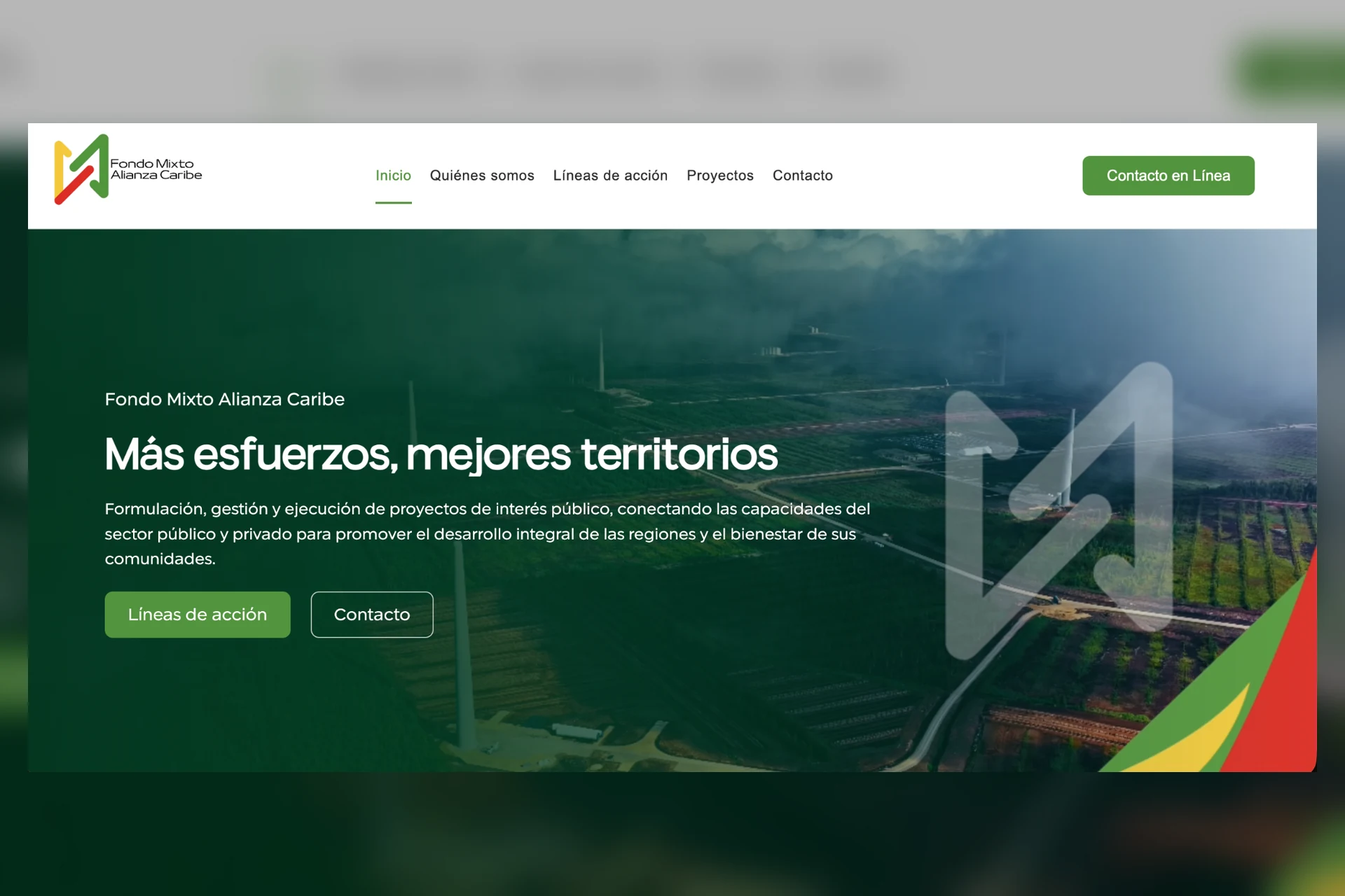 Fondo Mixto Alianza Caribe — Diseño y desarrollo web