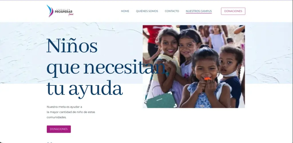 Sección de campus y programas sociales de Fundación Prosperar Ammi
