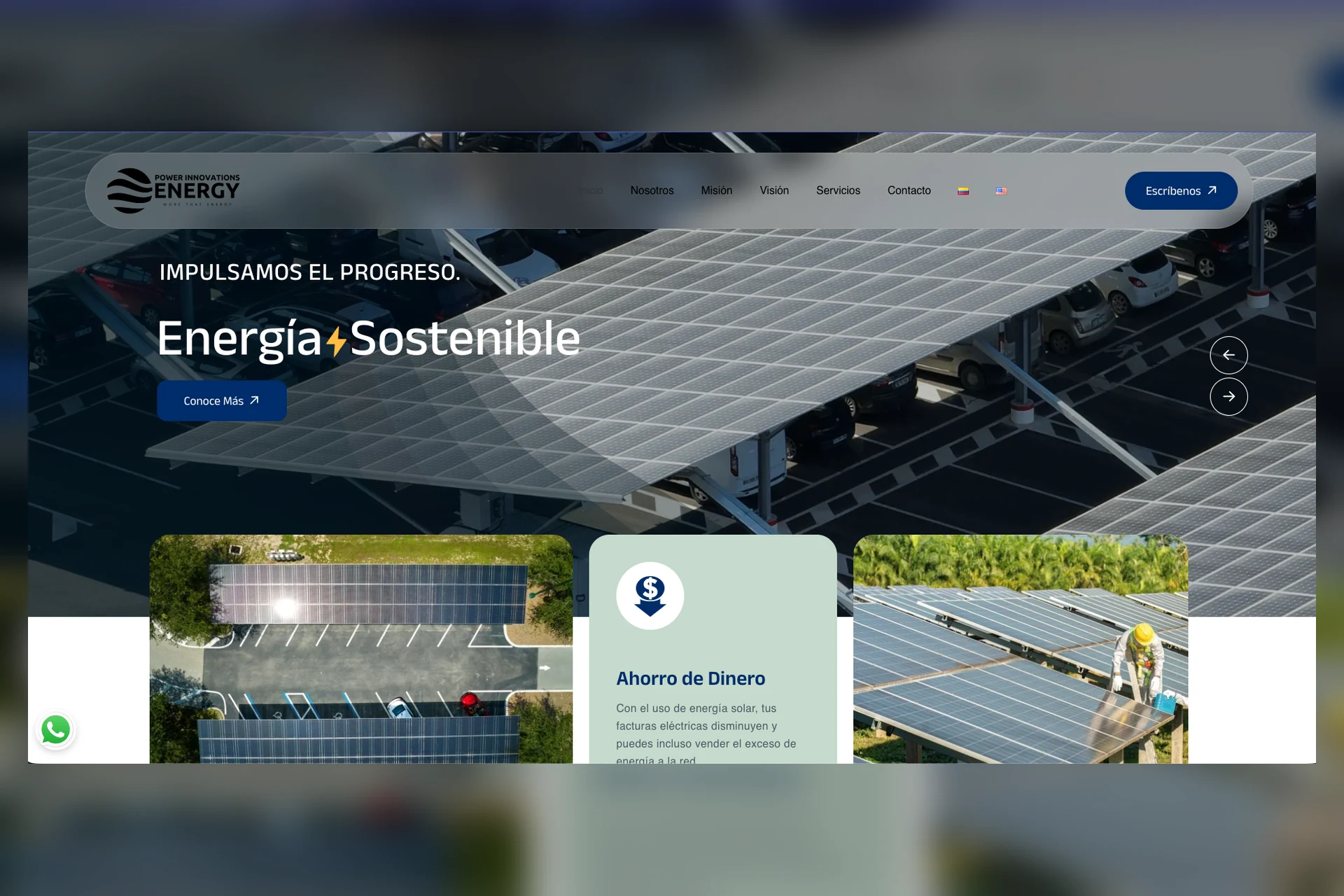 Power Innovations Energy — Diseño y desarrollo web