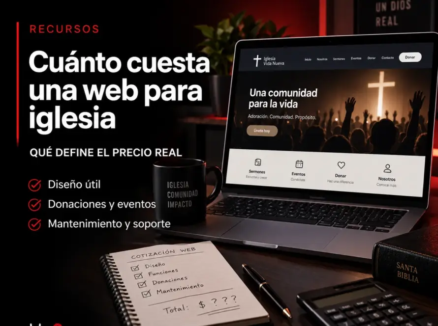 Cuánto cuesta una página web para una iglesia