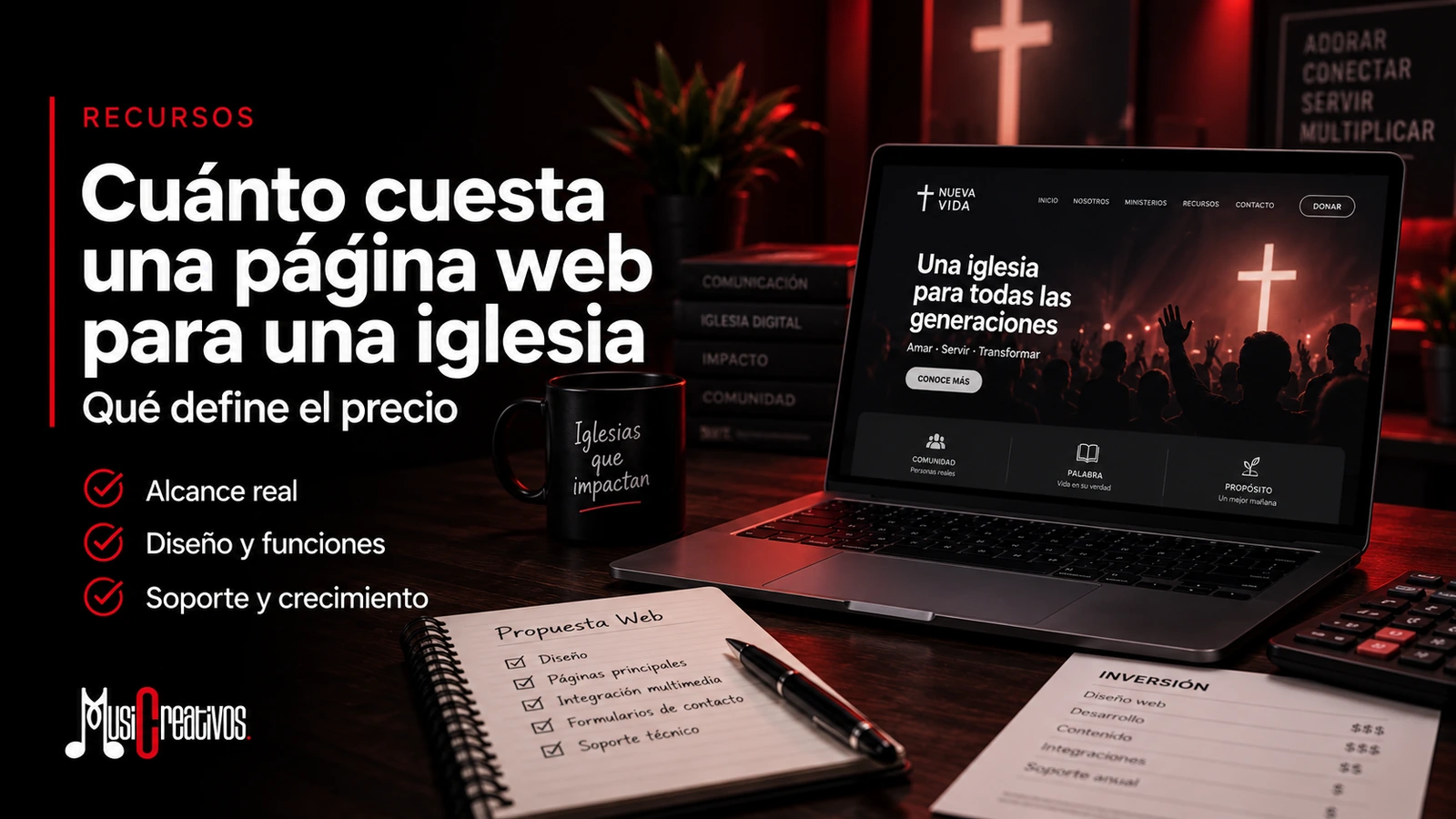 Cuánto cuesta una página web para una iglesia